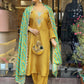Partywear Designer Cotton Maroon Stitched Suit With Dupatta - Tanisha | Swadesiicart