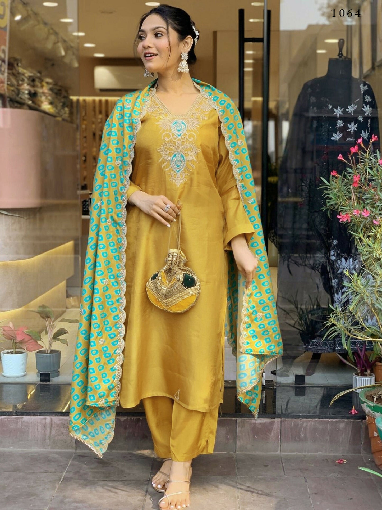 Partywear Designer Cotton Maroon Stitched Suit With Dupatta - Tanisha | Swadesiicart
