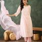 The52 Baby pink Women's Gorgeous Cotton Blend Fabric Thread Work Straight Kurta, Pant and Dupatta Set - Swadesiicart