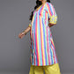 Ahalyaa Women's Traditional wear Kurta Set - Multi | Swadesiicart