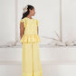 LH Luxury Fashion Elise Floral Co-Ord Set – Pastel Yellow Outfit for Girls - Swadesiicart