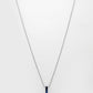 NVR Men's Set of 2 Gold & Blue Geomatric Pendent With Chain | Swadesiicart