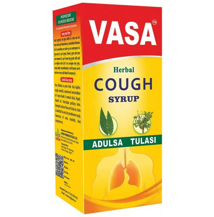 Sandu Vasa Herbal Cough Syrup with Adulsa & Tulsi - Swadesiicart