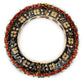 Gold-Polished Blue White Kundan Studded Pearls Beaded Bangle - Ruby Raang - Swadesiicart