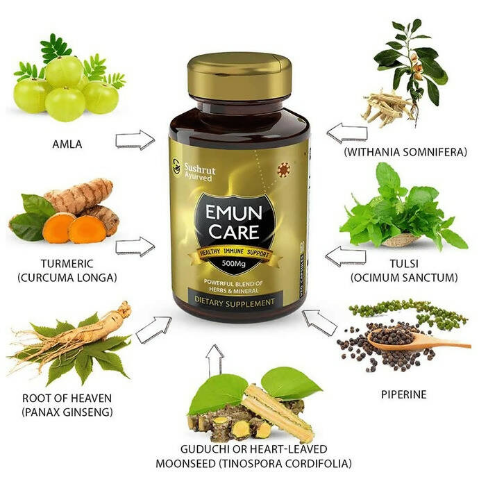 Sushrut Ayurved Emun Care Veg Capsules - Swadesiicart