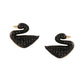 NVR Women Black Cz Studded Studs Earrings | Swadesiicart
