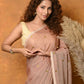 Very Much Indian Pure Mul Cotton Handloom Saree - Khakhi | Swadesiicart