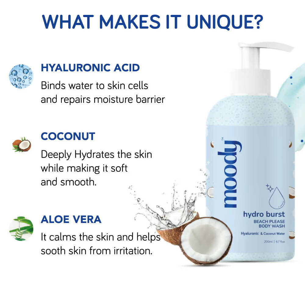 Moody 7D Hydro Burst Bleach Please Body Wash - Swadesiicart