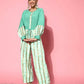 Ahalyaa Women Gorgeous Green Printed Once Upon a Sleeve Jumpsuit - Swadesiicart