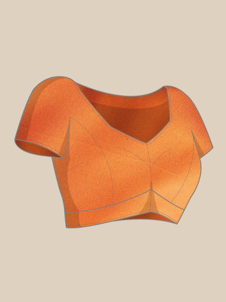 Ahalyaa Women's Traditional wear Saree - Orange | Swadesiicart