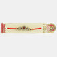 NVR Men Gold-Toned Stone-Studded Rakhi With Roli Chawal | Swadesiicart