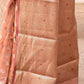 Joban Fashion Rose Gold Pure Banarasi Tissue Saree | Swadesiicart