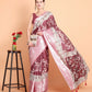 Vamsee Bhavi Maroon Georgette Saree - Swadesiicart