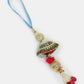 NVR Women & Men Set of 2 Blue Kundan-Studded & Beaded Bhaiya Bhabhi Rakhi With Roli Chawal & Chocolate | Swadesiicart