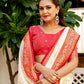 Joban Fashion Off White Silk Woven Banarasi Saree | Swadesiicart
