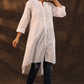 Juniper Women's White Cambric High-Low Tunic | Swadesiicart