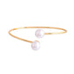 VOJ One Gram Gold-Polished Pearl Studded Bracelet - Swadesiicart