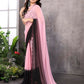 Aafreen Partywear Designer Baby pink Georgette Fancy Saree