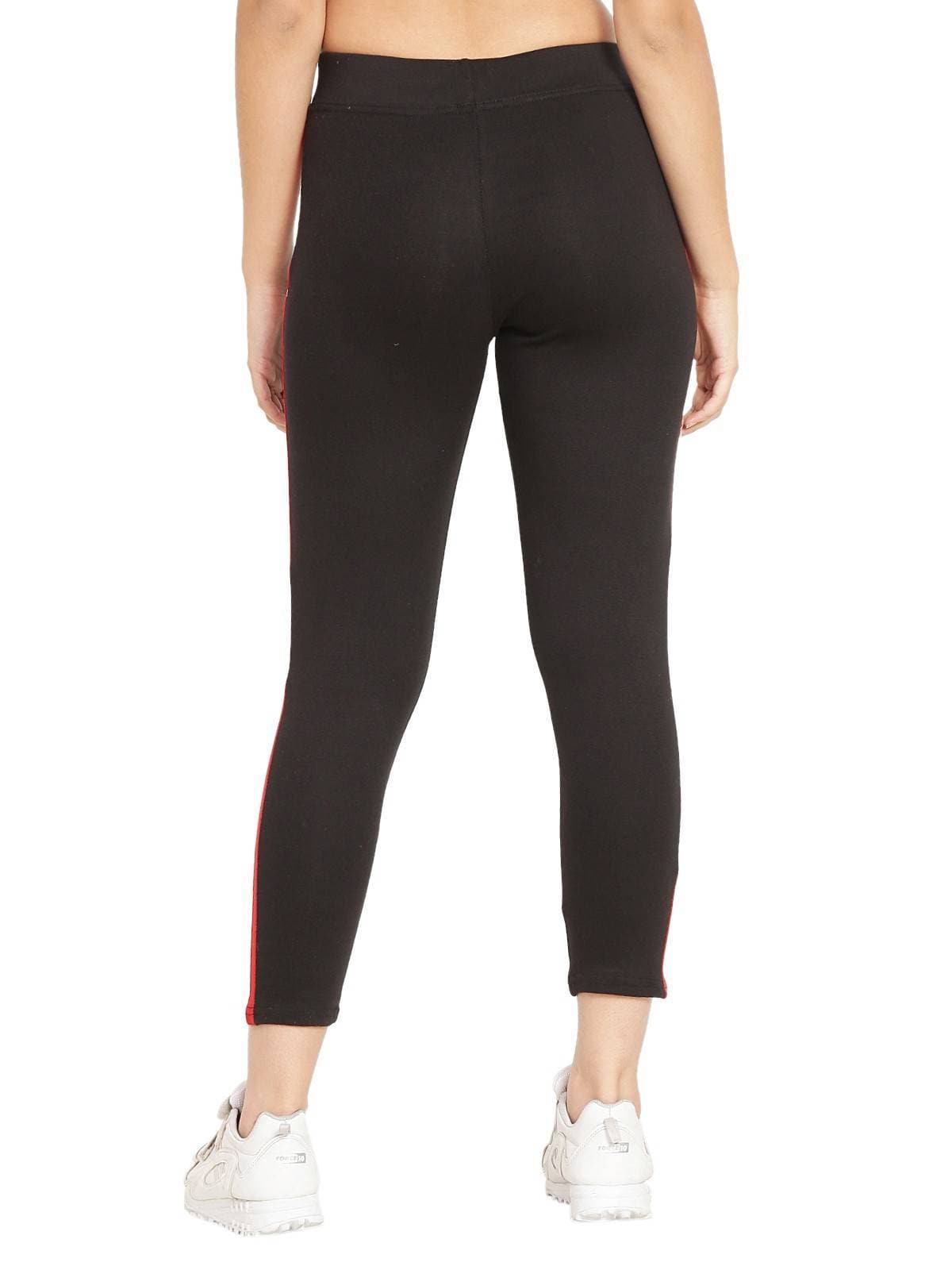 Asmaani Black color Hosiery Lower with Two Side Pockets and Tapped | Swadesiicart
