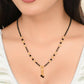 VOJ Gold-Polished Round Design Beaded Chain Mangalsutra - Swadesiicart