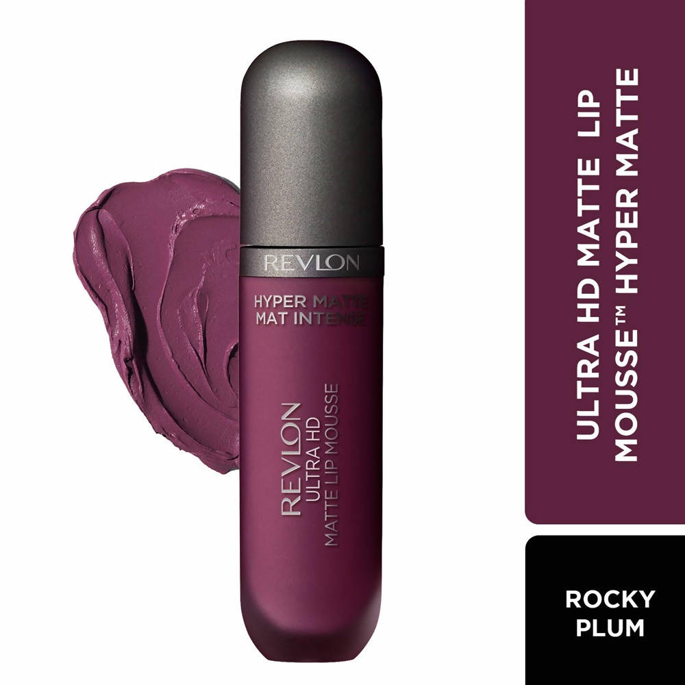 Revlon Hyper Matte Mat Intense Ultra Hd Matte Lip Mousse - Rocky Plum - Swadesiicart