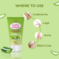 VI-JOHN Feather Touch Cucumber & Aloevera Hair Removal Cream for Women for Sensitive Skin Suitable for Legs, Underarms, Bikini Line, Arms | Swadesiicart