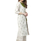 Ahalyaa Women's Traditional wear Kurta - Off White | Swadesiicart