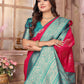 Joban Fashion Hot Pink Banarasi Soft Silk Woven Saree | Swadesiicart