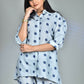 Morchari Digital Print Semi Muslin Co-Ord Set Top & Trouser-Multicolor - Swadesiicart