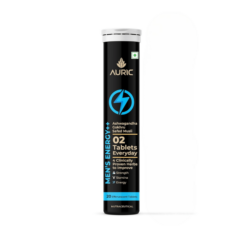 Auric Men's Energy++ Effervescent Tablets - Swadesiicart