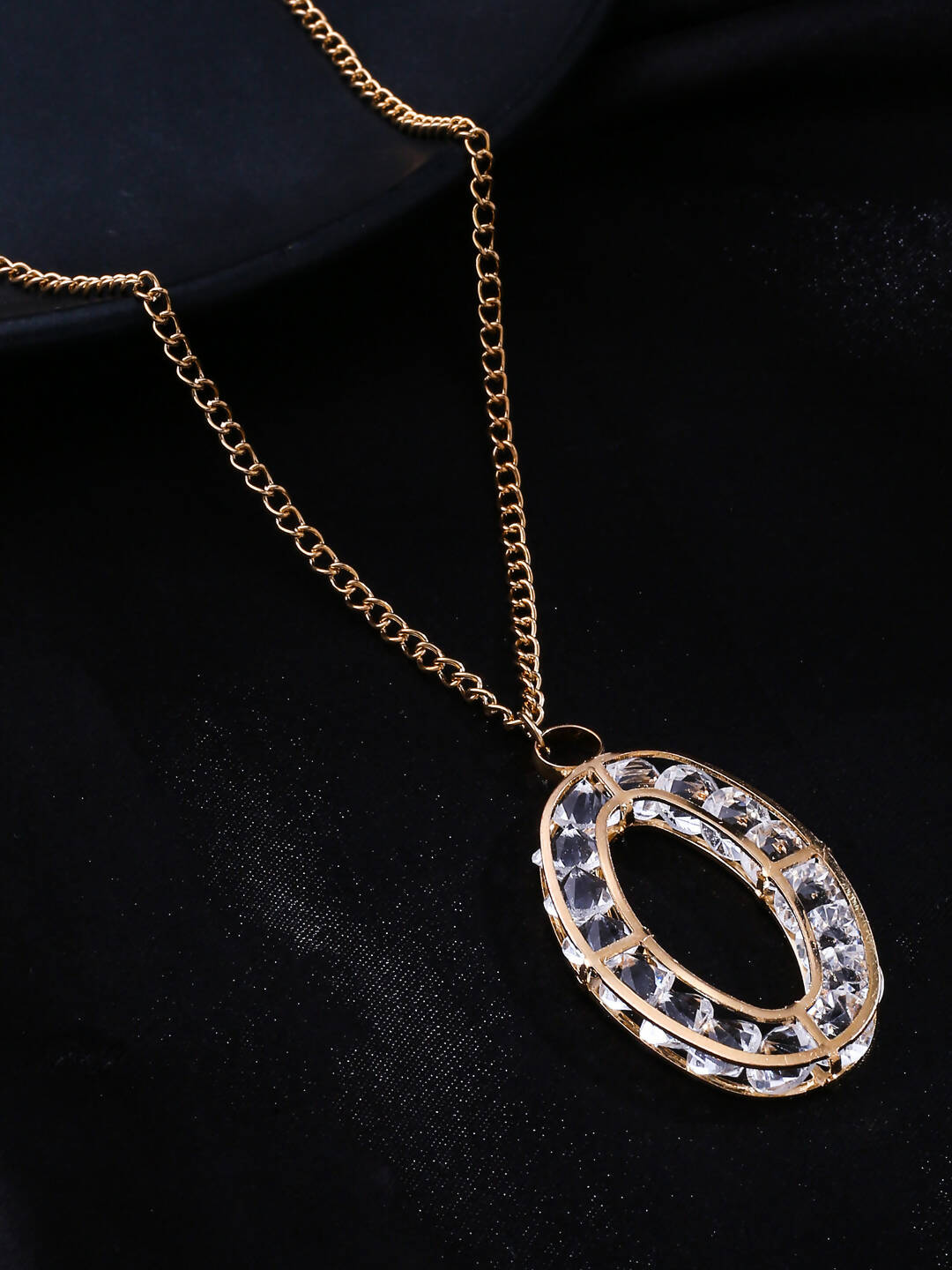 NVR Women Gold-Polished Oxidised Bohemian Necklace | Swadesiicart