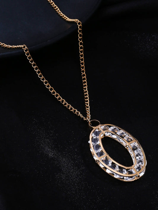 NVR Women Gold-Polished Oxidised Bohemian Necklace | Swadesiicart