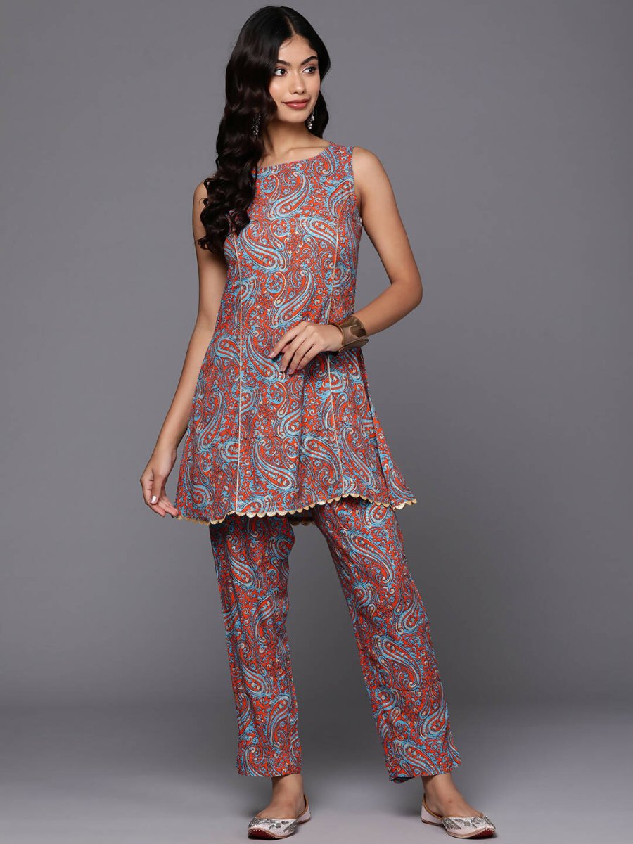 Ahalyaa Women's Traditional Wear Co-ods - Teal Blue