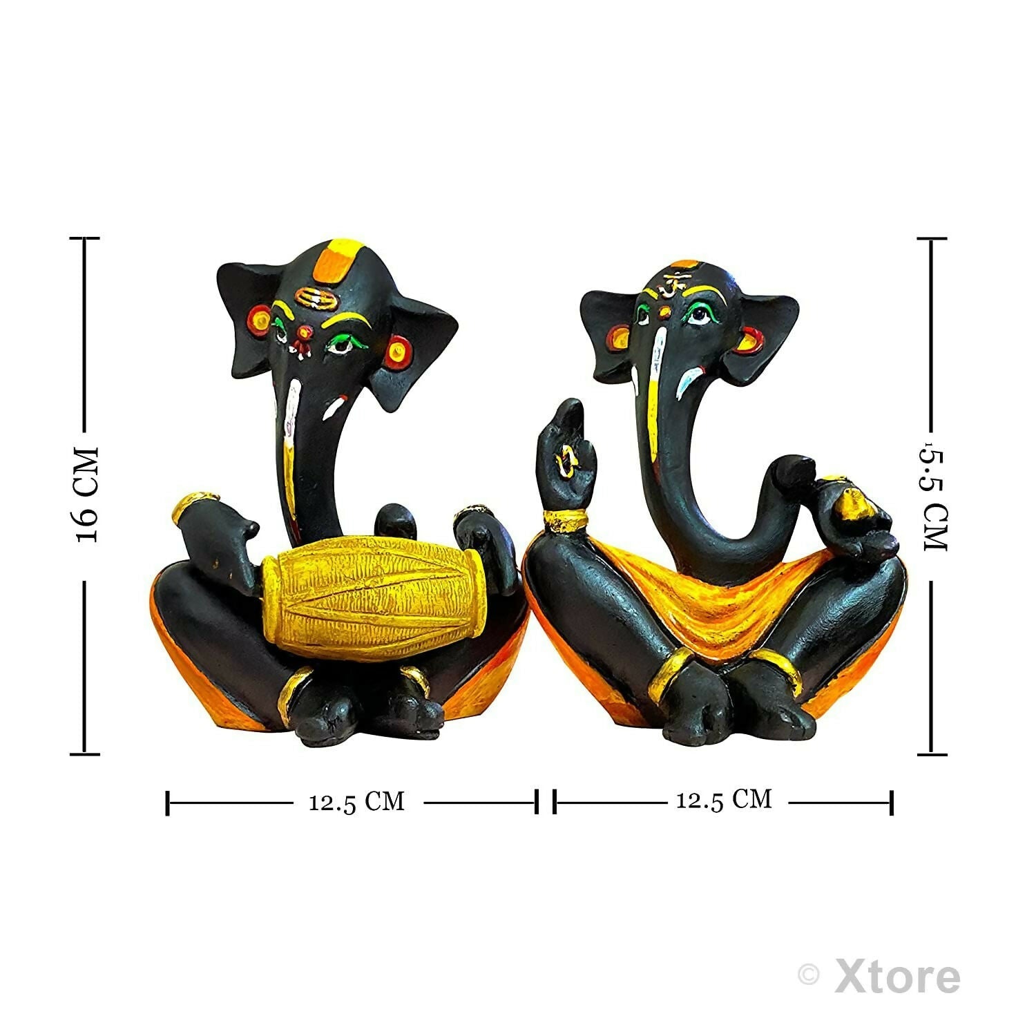 Xtore Resin Floating Ganesha Statues Decorative Showpiece - Swadesiicart