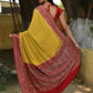 Joban Fashion Yellow Crepe Chiffon Pure Handloom Banarasi Silk Saree | Swadesiicart