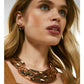 Bling Accessories Textured Metal Choker Necklace | Swadesiicart