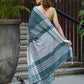 Beatitude Blue Cotton Tanchori Handloom Saree