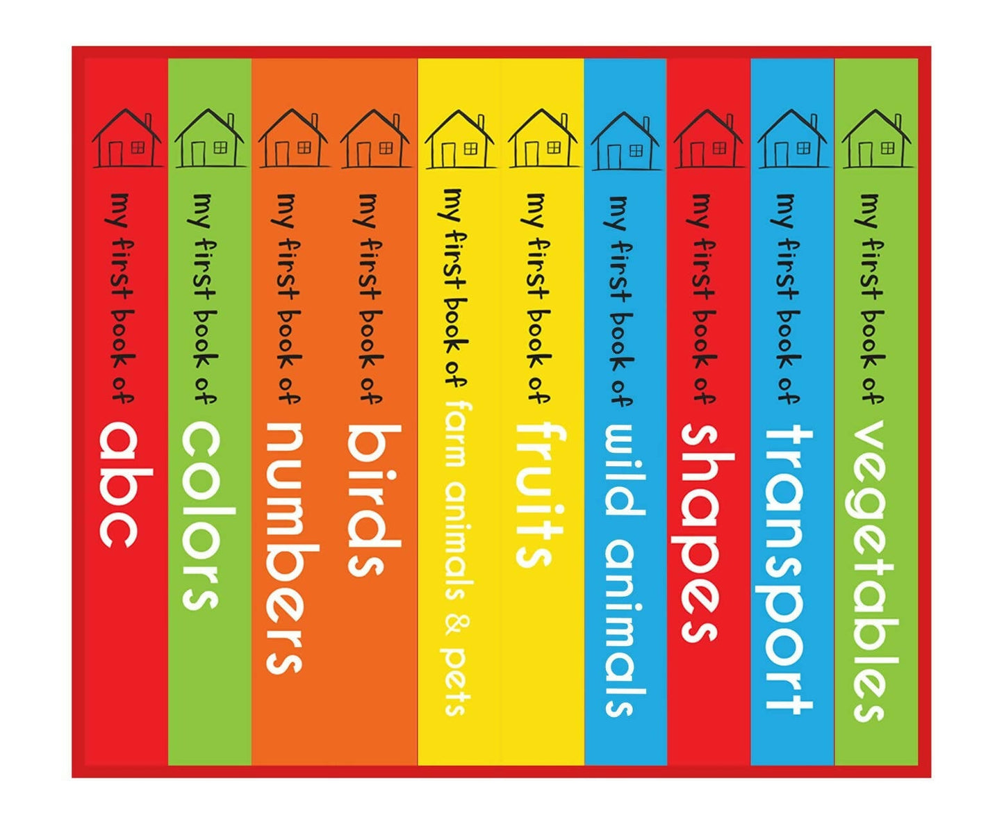 Wonder House Books My First Mini Library : Boxset of 10 Board Books - Swadesiicart