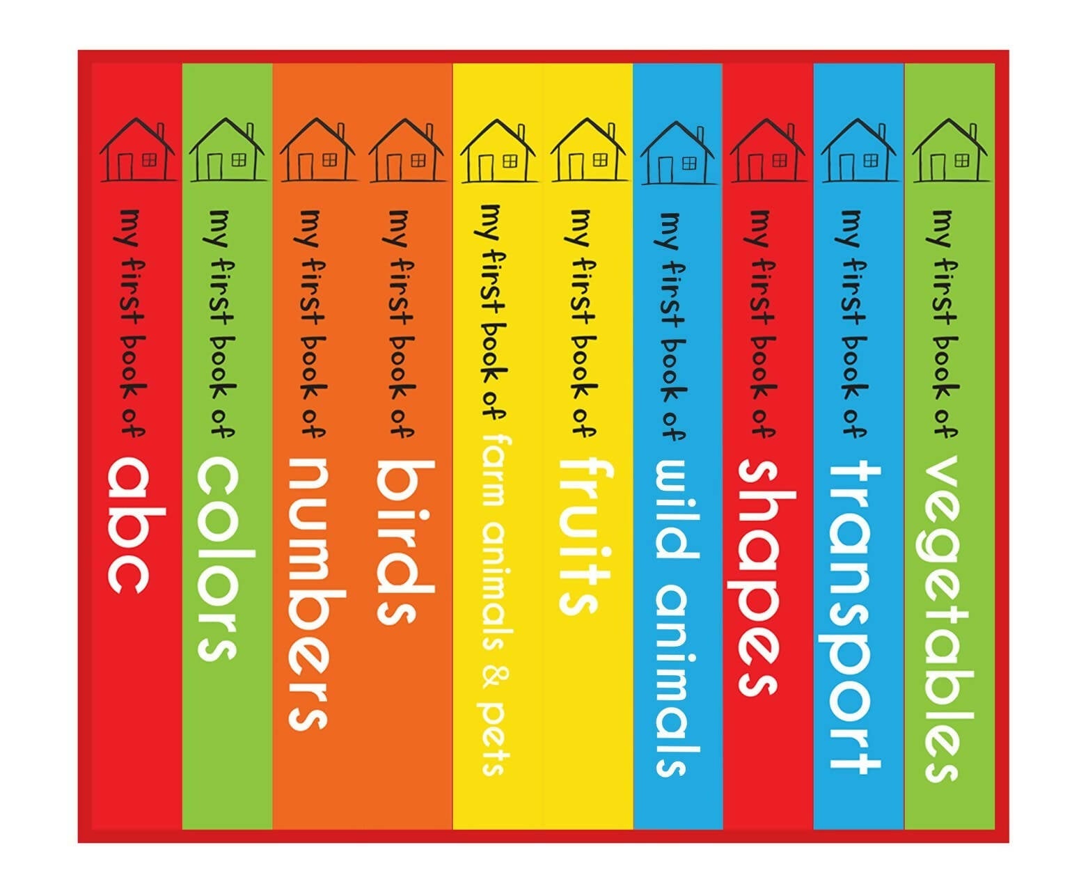 Wonder House Books My First Mini Library : Boxset of 10 Board Books - Swadesiicart