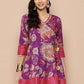 Ahalyaa Women's Traditional wear Tunic - Purple | Swadesiicart