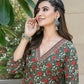 BulBul Fashionista Green Cotton Kurta Set with Dupatta - Swadesiicart