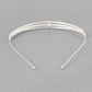 VOJ Silver Plated AD Stone Studded Hair Band | Swadesiicart