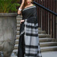 Beatitude Black Cotton Handloom Saree