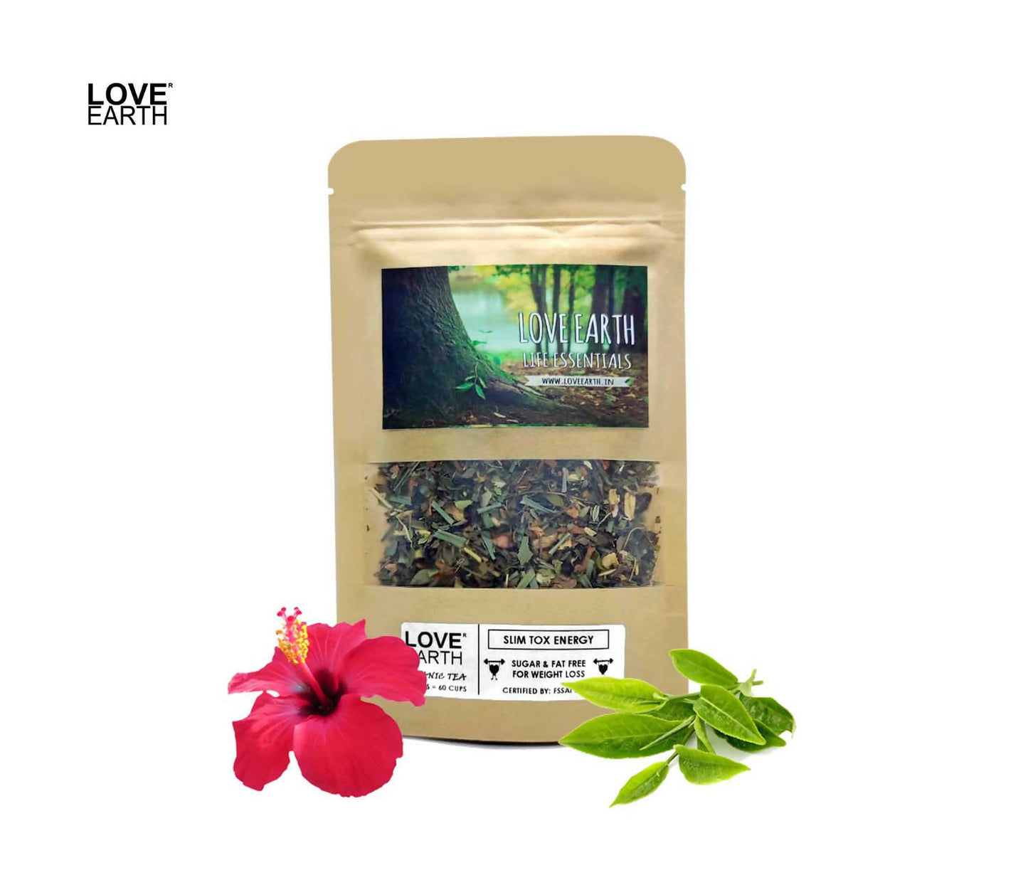 Love Earth Life Essentials Organic tea (Slim Tox Energy) - Swadesiicart