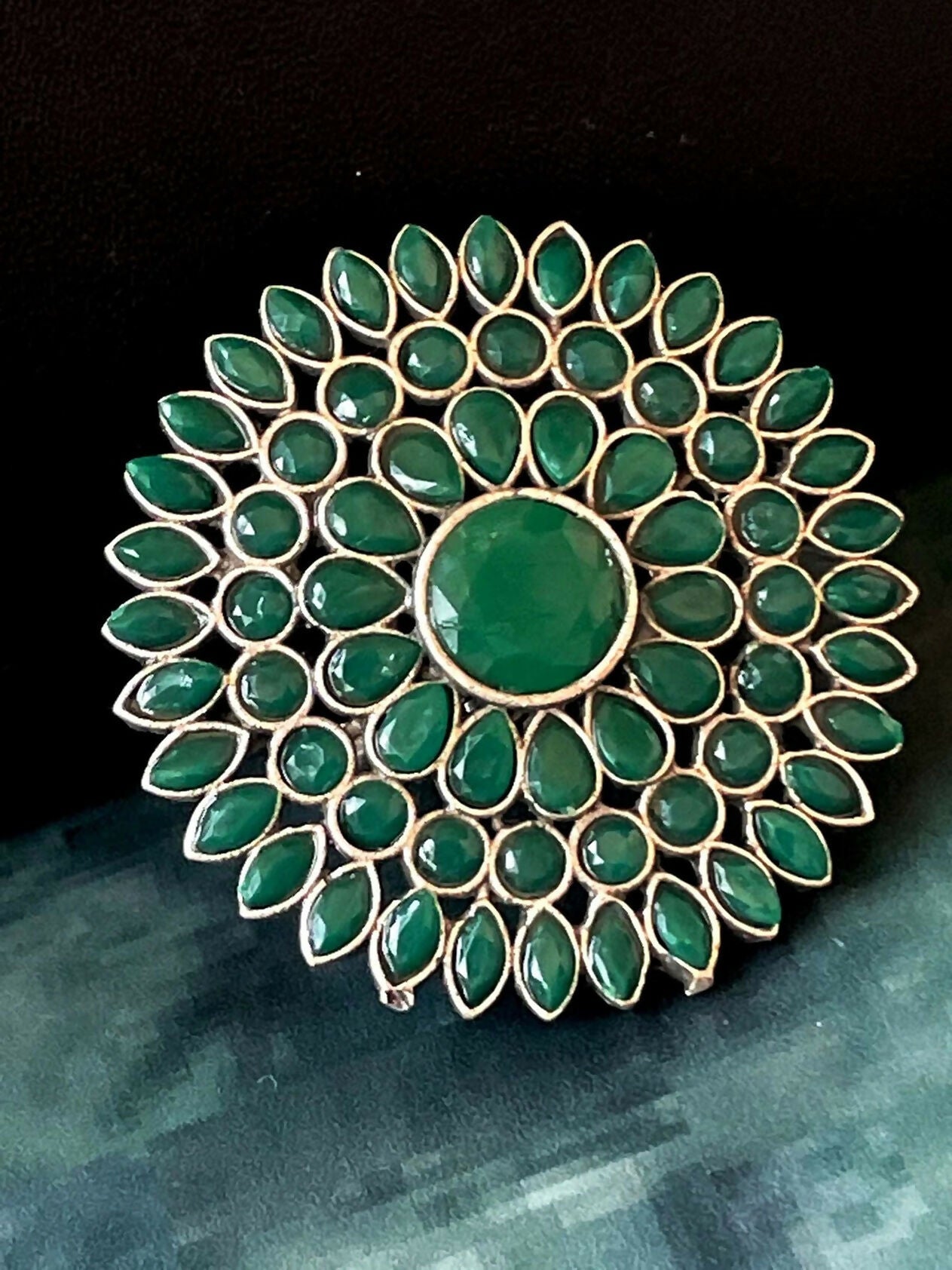 Joban Fashion Monalisa Stone Big Size Finger Ring | Swadesiicart