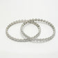 NVR Women's Set of 2 Silver-Plated CZ Stone-Studded Handcrafted Bangles - Swadesiicart