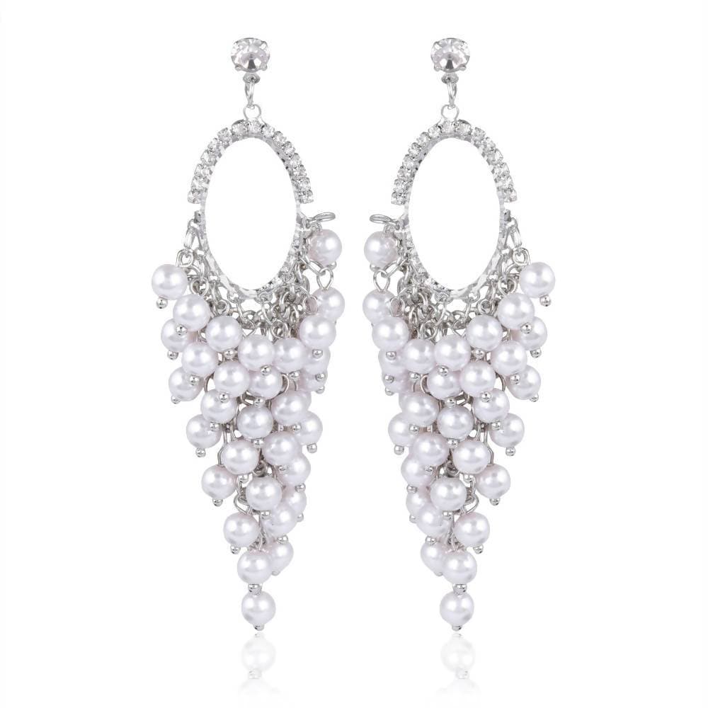Trendoo Jewelry Silver Diamonds Beautiful Drops | Swadesiicart