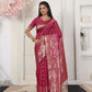 Shree Shyam Fashion Lichi Silk Wine Saree