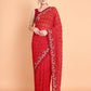 Vamsee Ammelia Red Georgette Saree - Swadesiicart