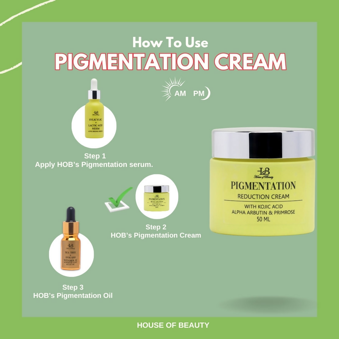 House of Beauty Pigmentation Reduction Cream - Swadesiicart